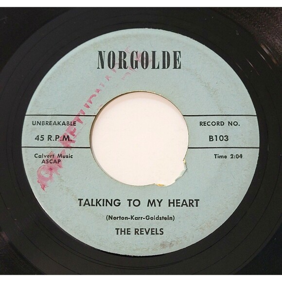 The Revels Midnight Stroll / Talking To My Heart 45 RPM Vinyl Norgolde VG Rock - Picture 2 of 2